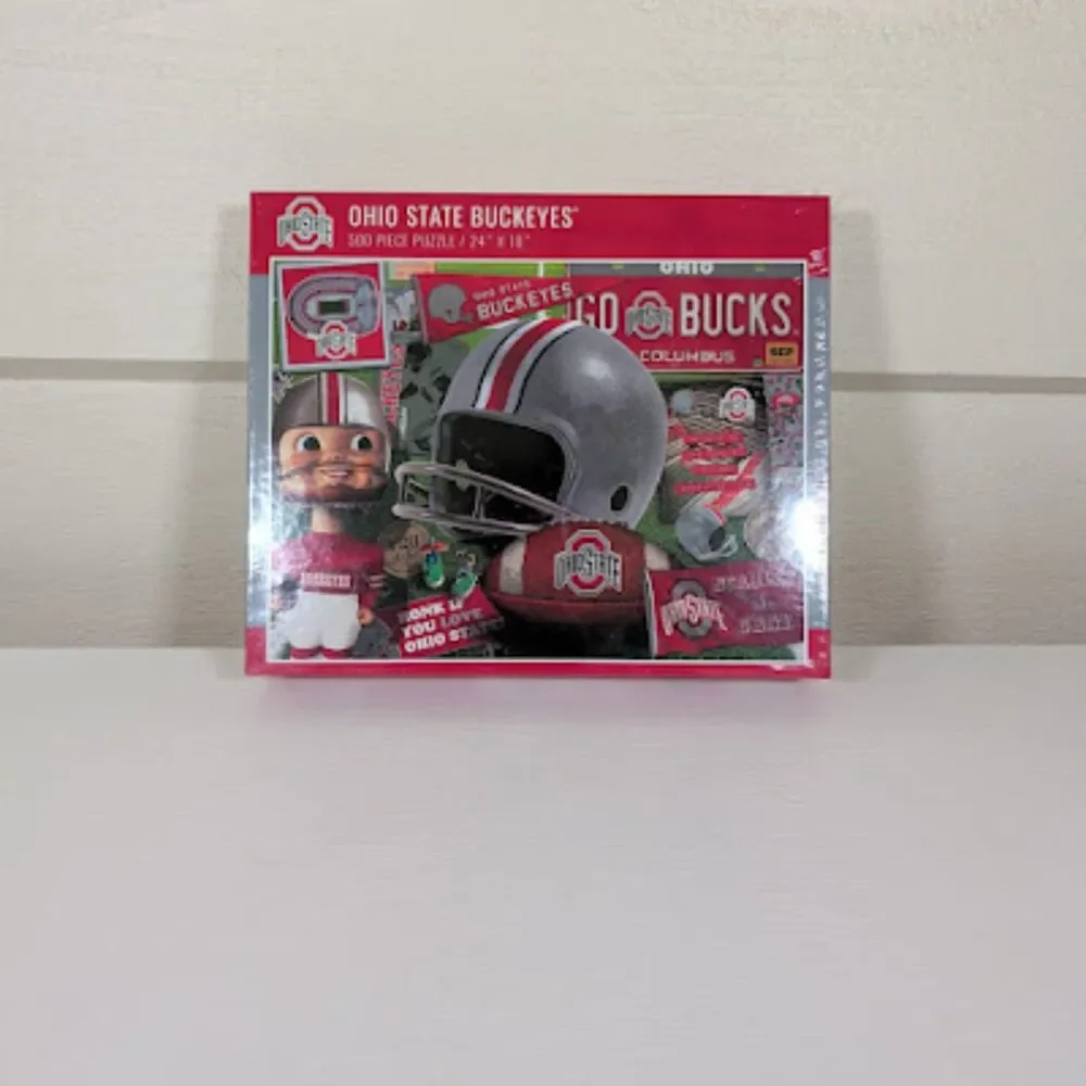 Ohio State Buckeyes 500 Piece Puzzle Retro Series YouTheFan NCAA NEW SEALED